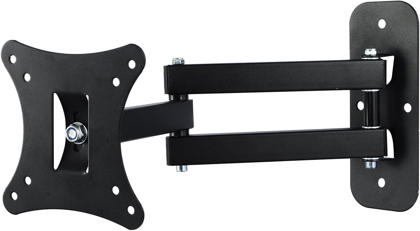 Leaptek Cantilever Arm Tilt Swivel TV Wall Mount Bracket For 14 - 27 Inches LCD LED Flat Screen TV Load Capacity up to 10KG Max VESA 100 x 100 mm