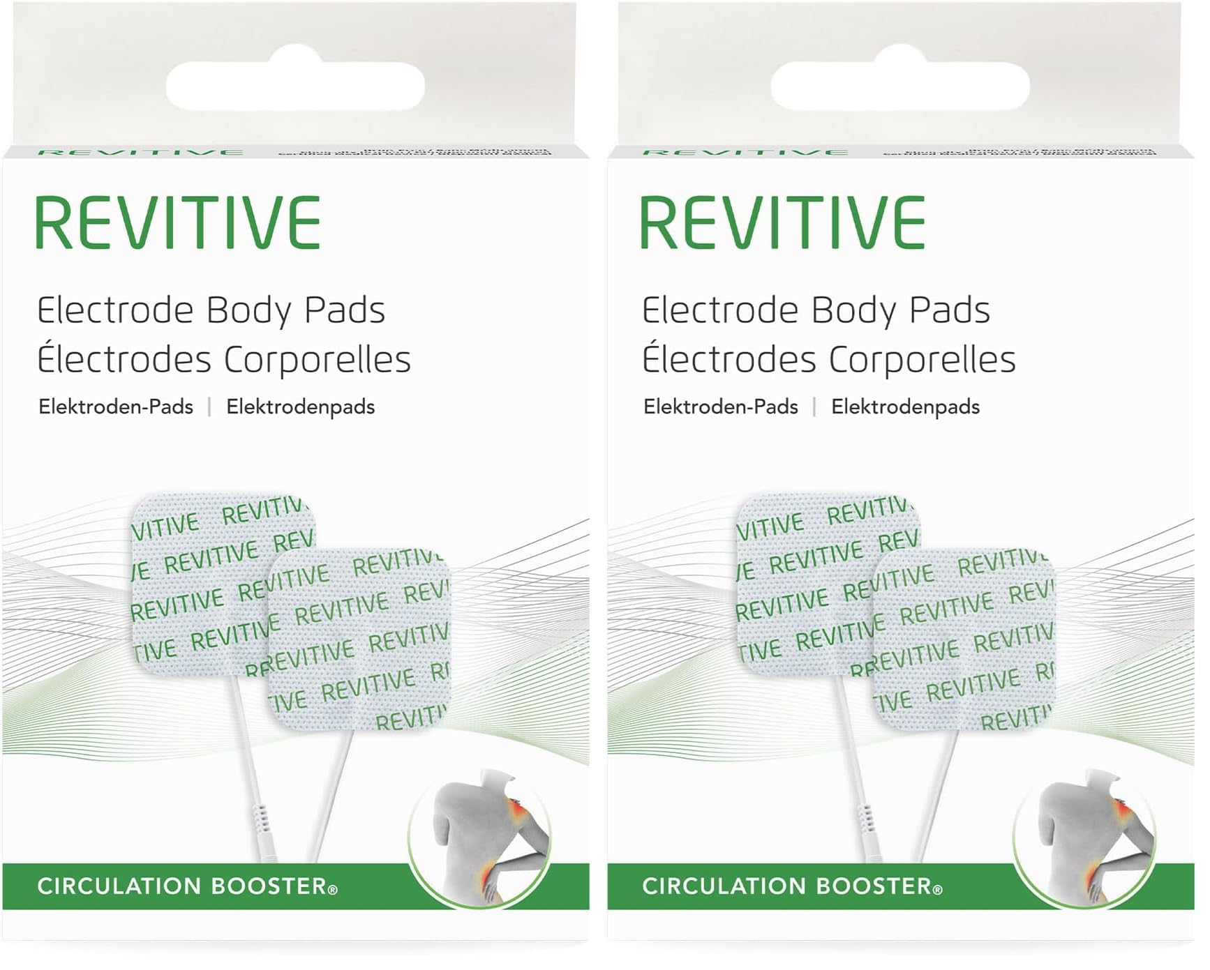 Revitive Electrodes Corporelles - Accessoires Pour Circulation Booster (Lot de 2)