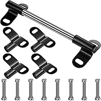 Vista 1 de Jutom Juego de soportes de eje de carretilla compatible con ejes de carretilla de 5/8 pulgadas de 10 x 0.63 pulgadas, eje de carretilla resistente