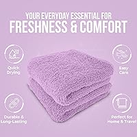 Vista 37 de DAN RIVER Juego de 4 toallas de baño, 27 x 54 pulgadas, 100% algodón, más grandes y ligeras, de secado rápido, súper suaves y absorbentes, toallas