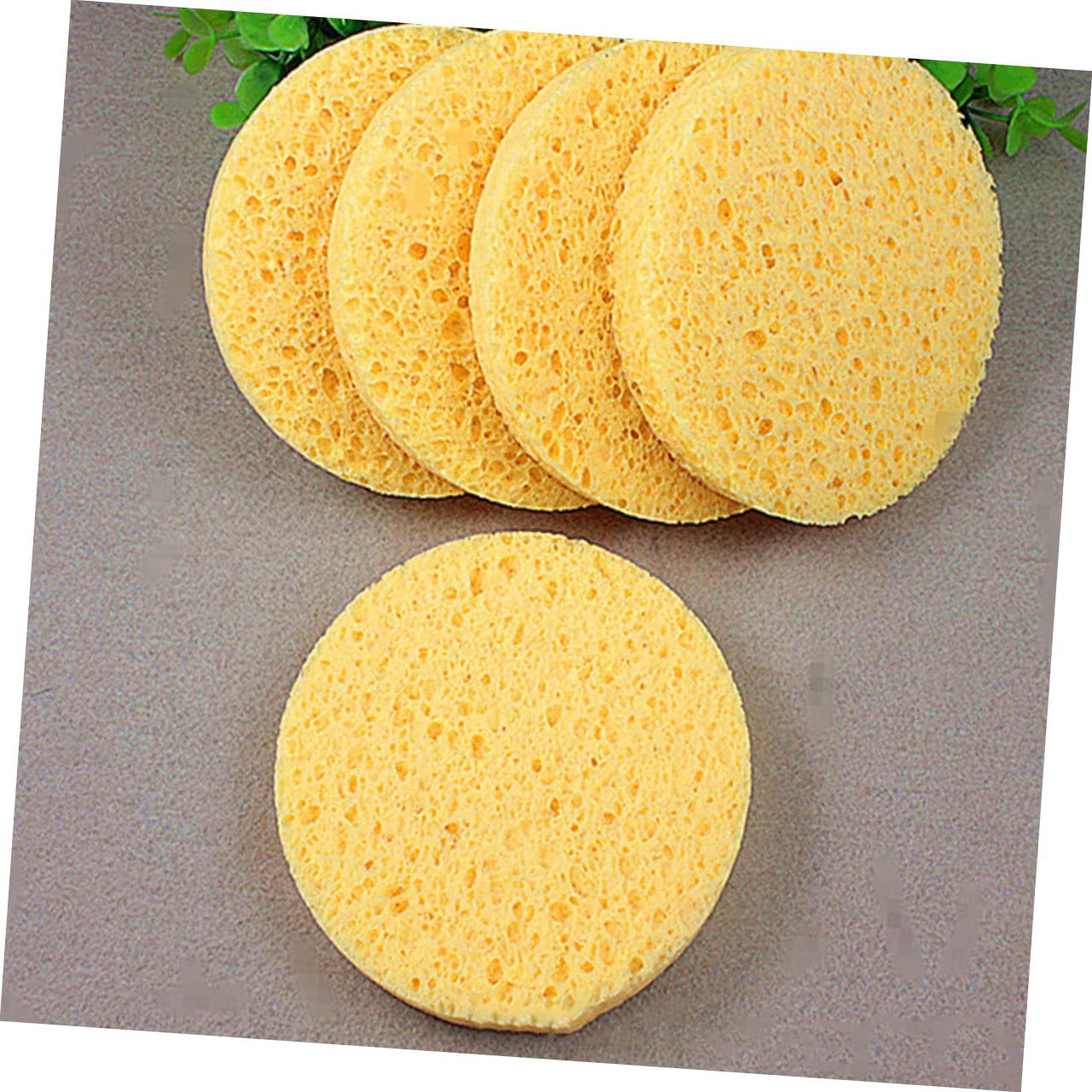 FRCOLOR 100piezas Esponjas De Maquillaje Redondas Suaves y Comodas Para Limpieza Facial y Desmaquillado Herramienta Esencial Para Maquillaje y Cuidado Piel