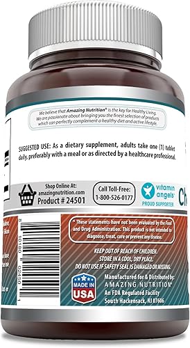 Miniatura 2 de Amazing Formulas Bitartrato de colina - 650 mg, 180 tabletas (sin OMG, sin gluten) - Apoya la salud nerviosa y cerebral - Promueve la función