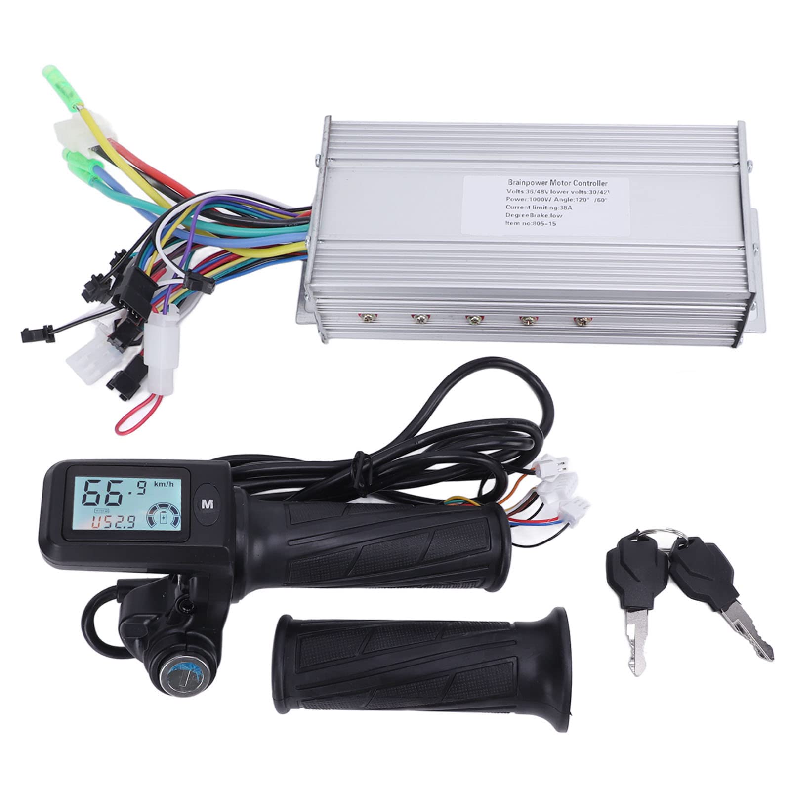 Kontroler Prędkości RC, Bezszczotkowy Silnik RC, Części Zamienne Do Silnika Bezszczotkowego, Bezszczotkowy Kontroler Prędkości Silnika 1000 W 36 V 48 V Wyświetlacz LCD Przepustnica Do Hulajnogi Elektr