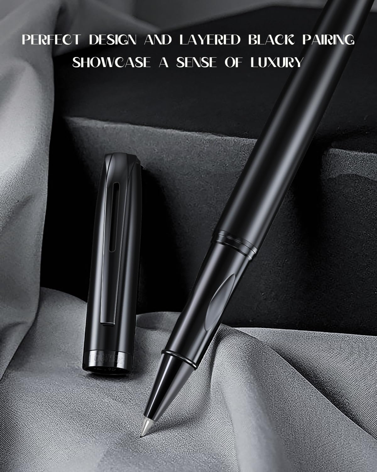 samurai Rollerball Liquid Ink Pen Set Luxury Executive Writing Pen for the Office Rollerball Pen Refillable Schmidt Refill — view 3