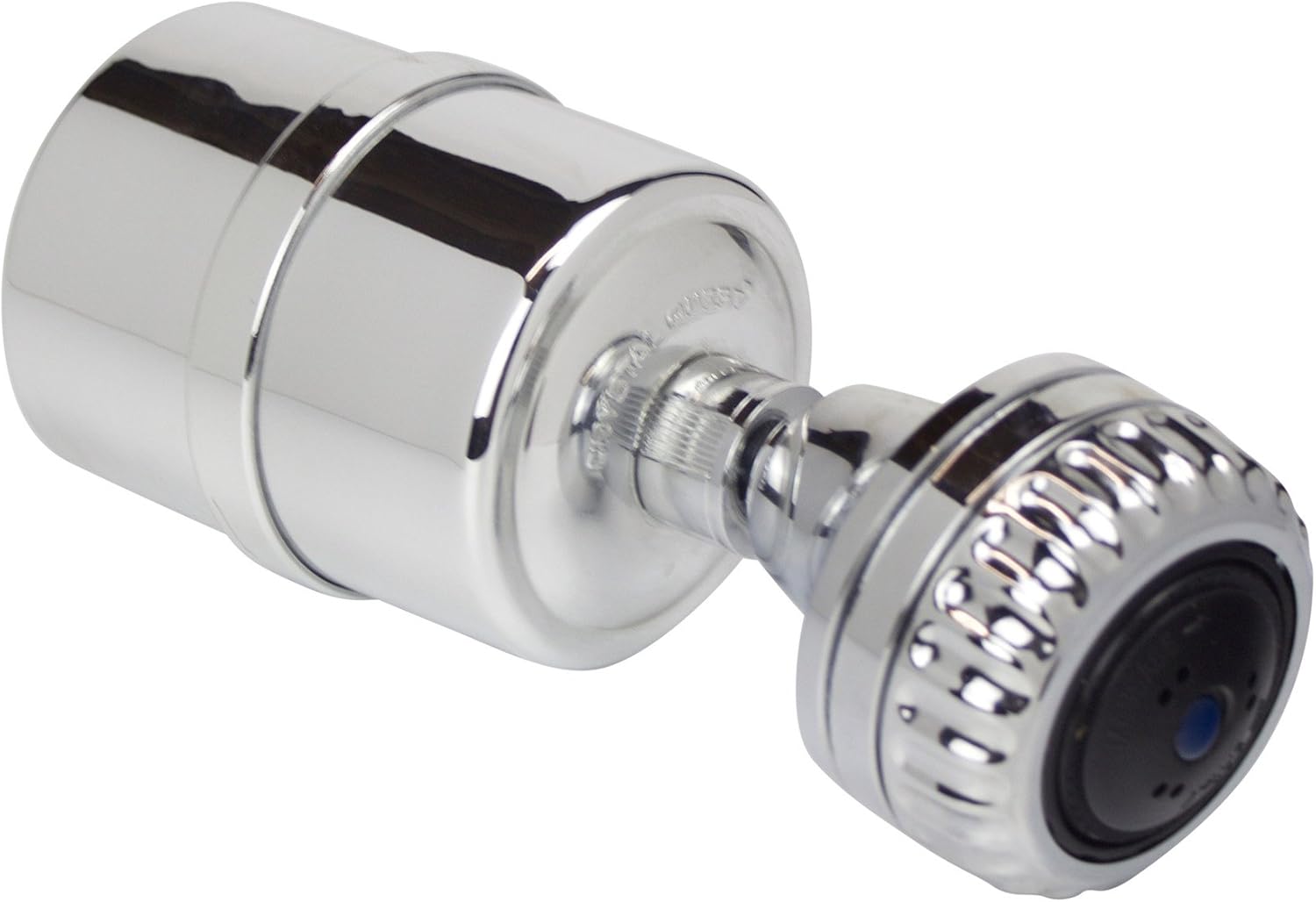 Crystal Quest Shower Filter Chrome with Massage Shower Head