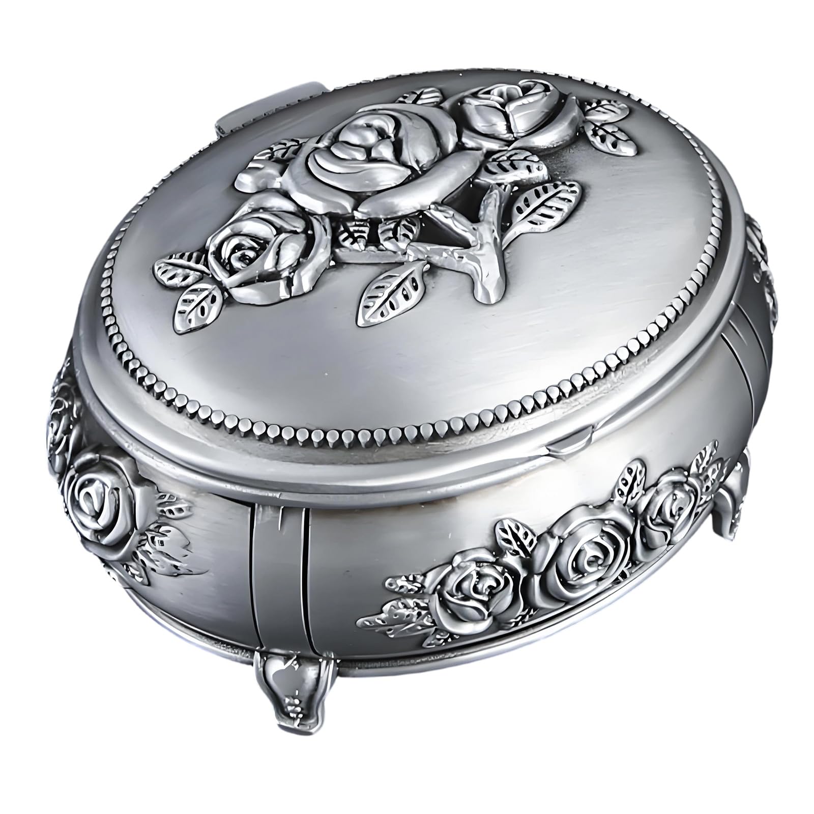 Obotsnoi Sturdy Alloy Ornamental Jewelry Box Featuring Smooth Opening Mechanism and Spacious Interior Stylish Jewelry Planner