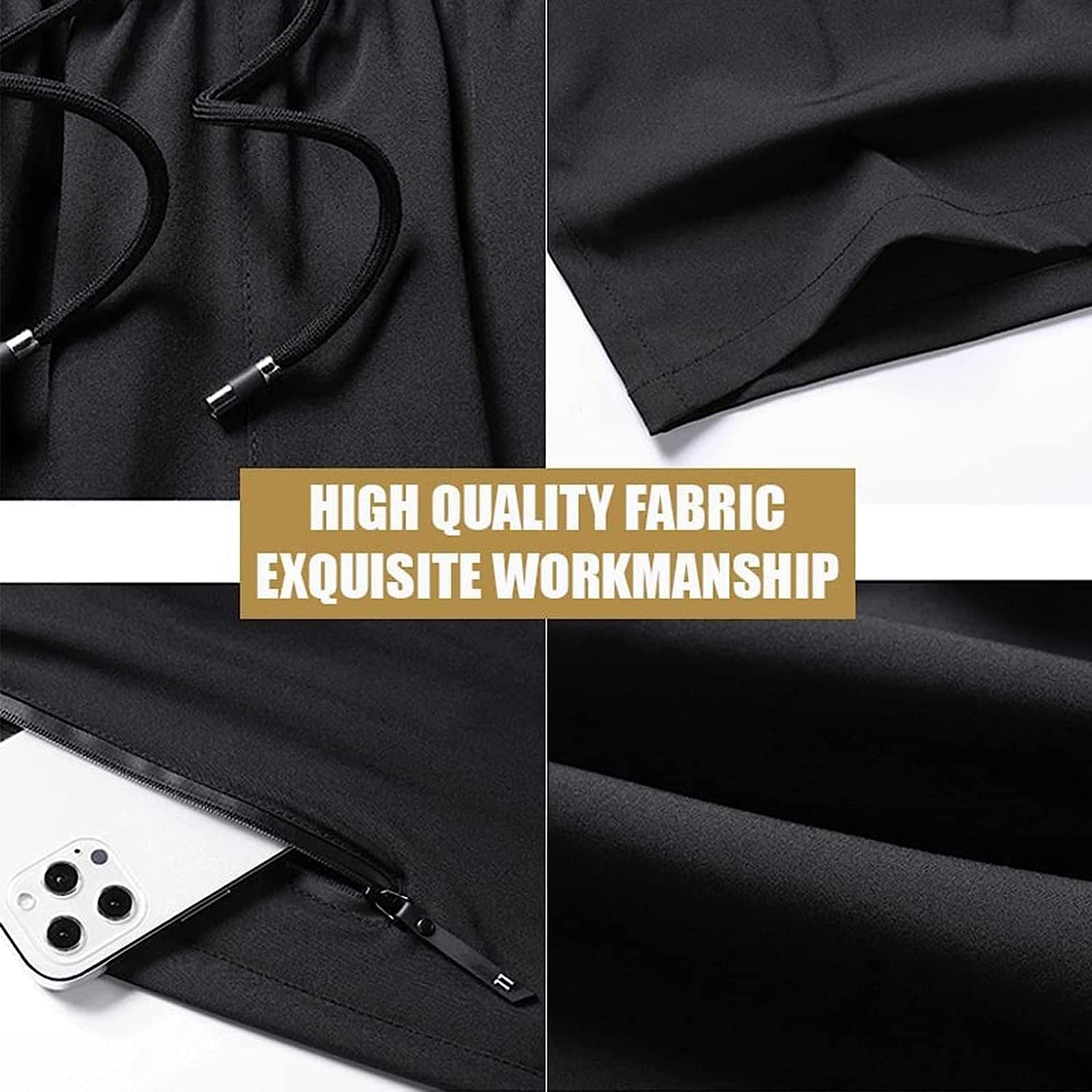 Pantalones Cortos Casuales De Cinco Puntos Para Hombres
