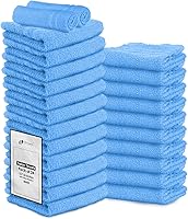 Vista 12 de Paquete de 24 Toallas de Mano Arena 100% Algodón Toalla de Spa – 16x26 pulgadas Toallas Faciales Altamente Absorbentes Gimnasio, Toalla para Cabello
