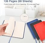 Small Pocket Notebook Set (3 Pack) – 3.7 x 5.7 in Hardcover Lined Journals, Mini Notebook with Elastic Closure, Portable Memo Book for Work, Travel, EDC, Assorted Colors