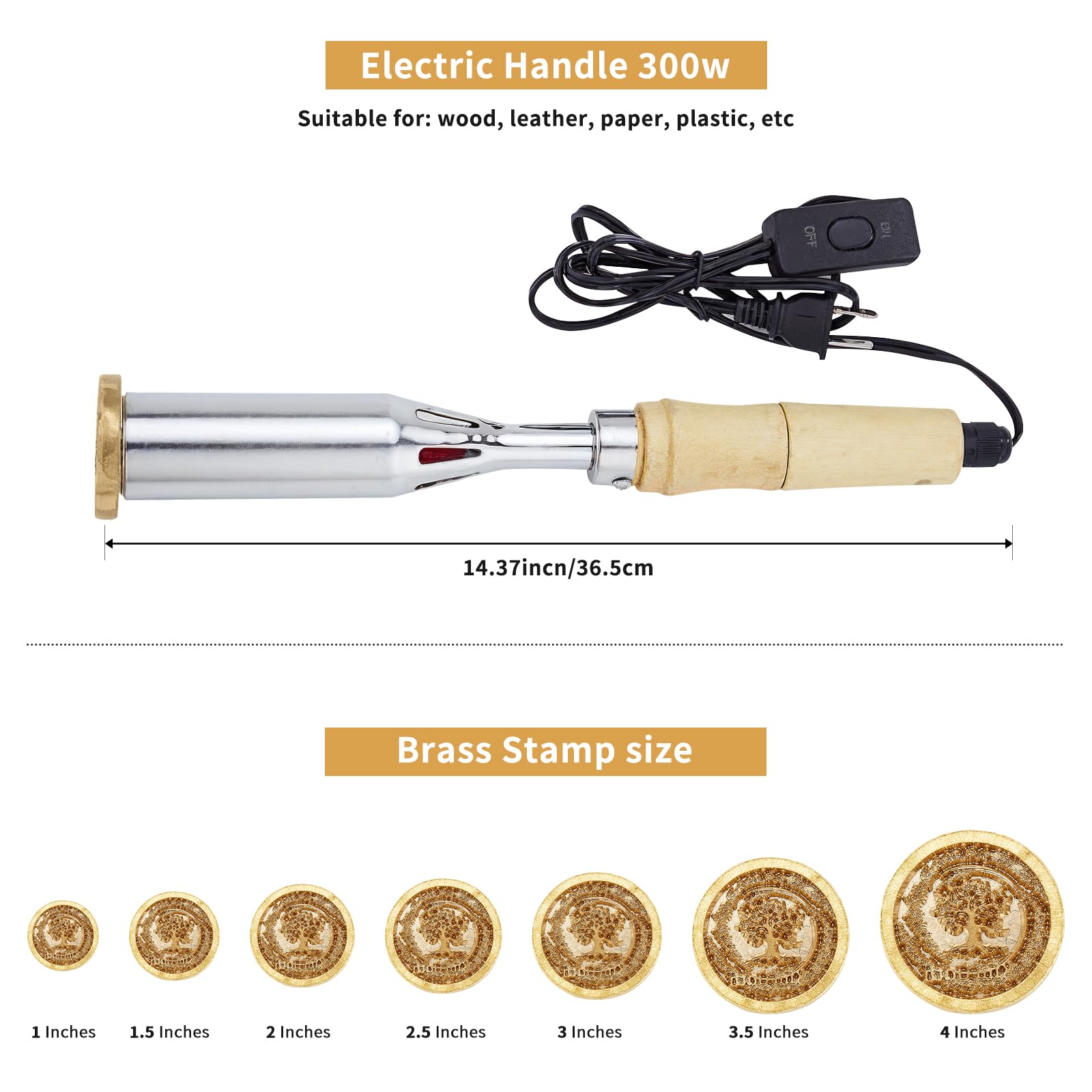 Ferro elettrico personalizzato per branding, timbro in metallo personalizzato per carne, pelle e torte, 300 W, 220 V, ferro da stiro a legna per regali di nozze