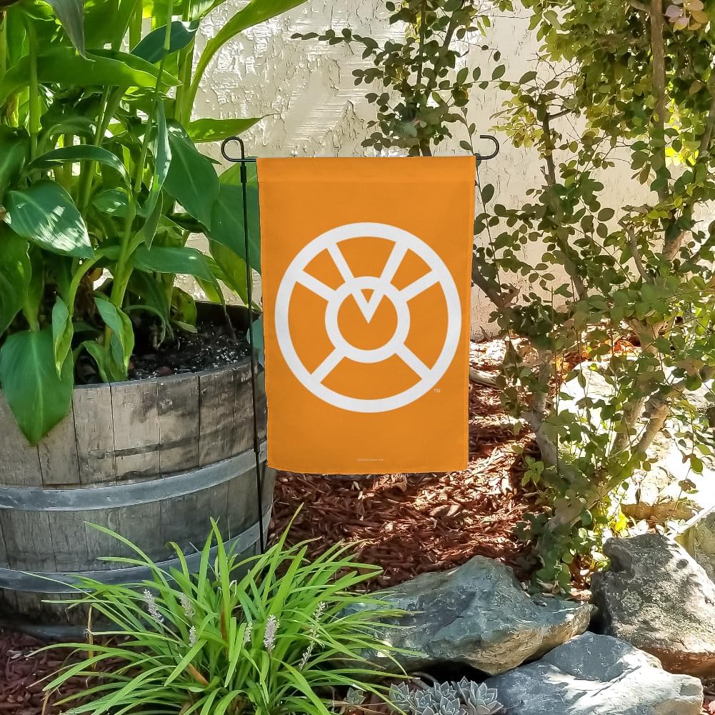 Green Lantern Blackest Night Orange Lantern Logo Garden Yard Flag