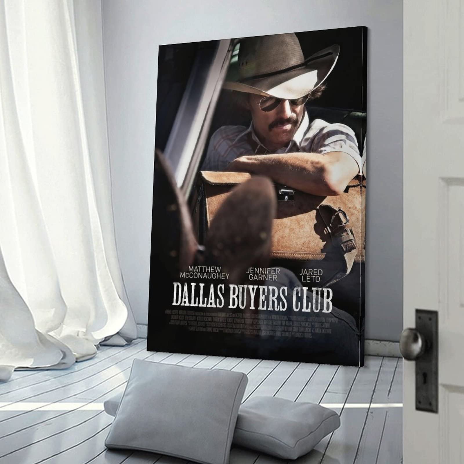 Poster di film commedia drammatica di Dallas Buyers Club, dipinto decorativo su tela, per soggiorno, camera da letto, 40 x 60 cm