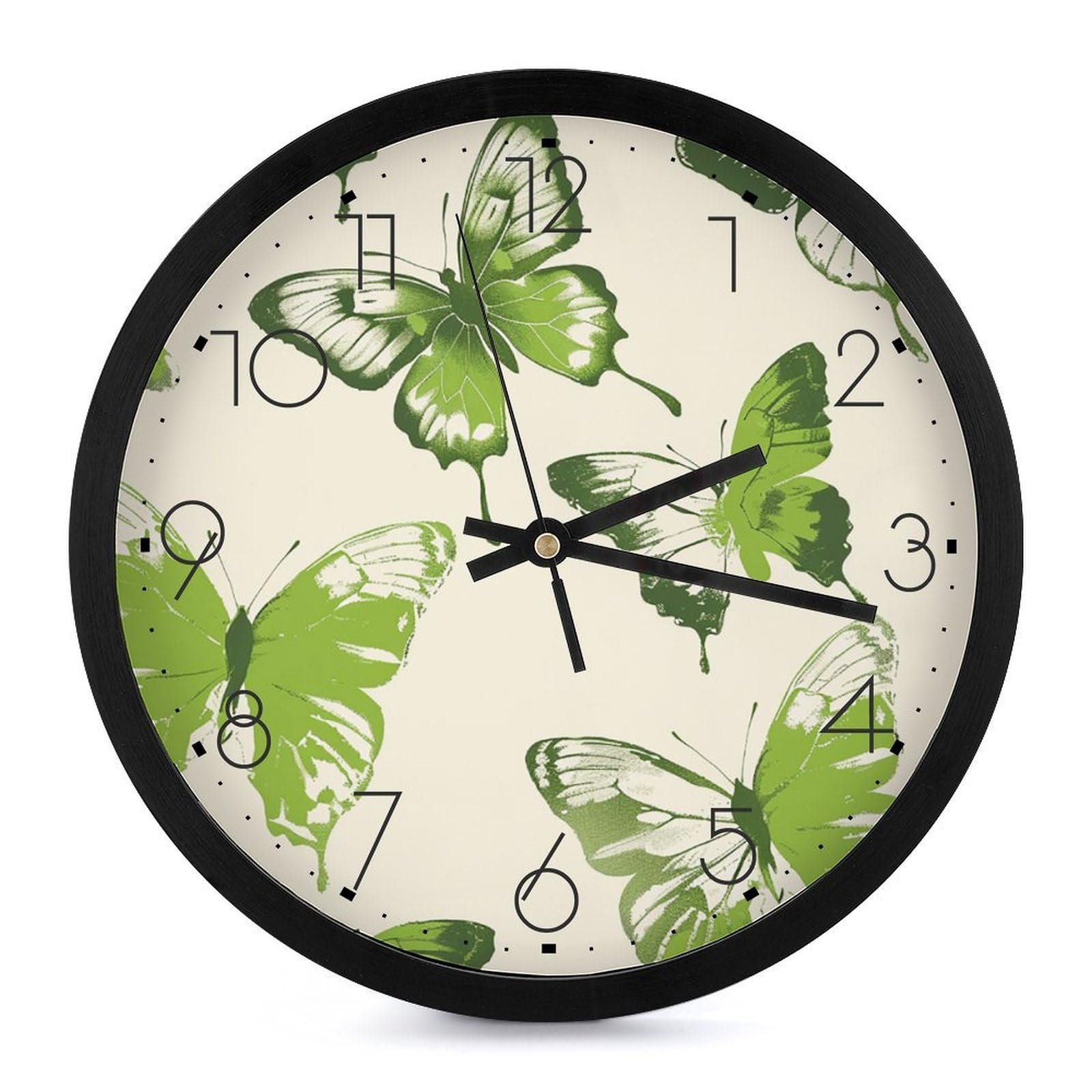 Horloge murale numérique pour salon et bureau style ferme 25cm
