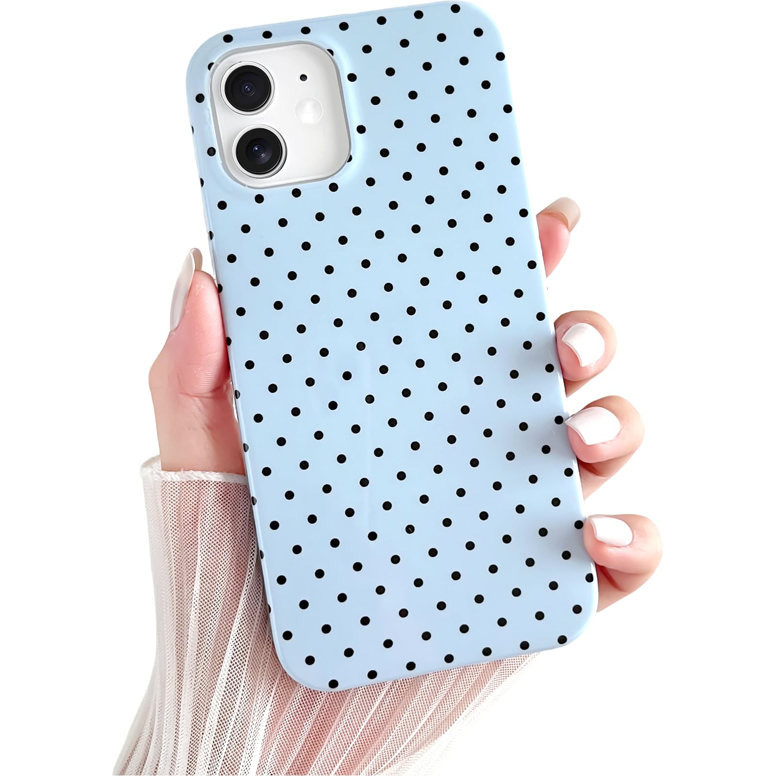 iPhone 本体 Pretty in Polka Dotsケース付