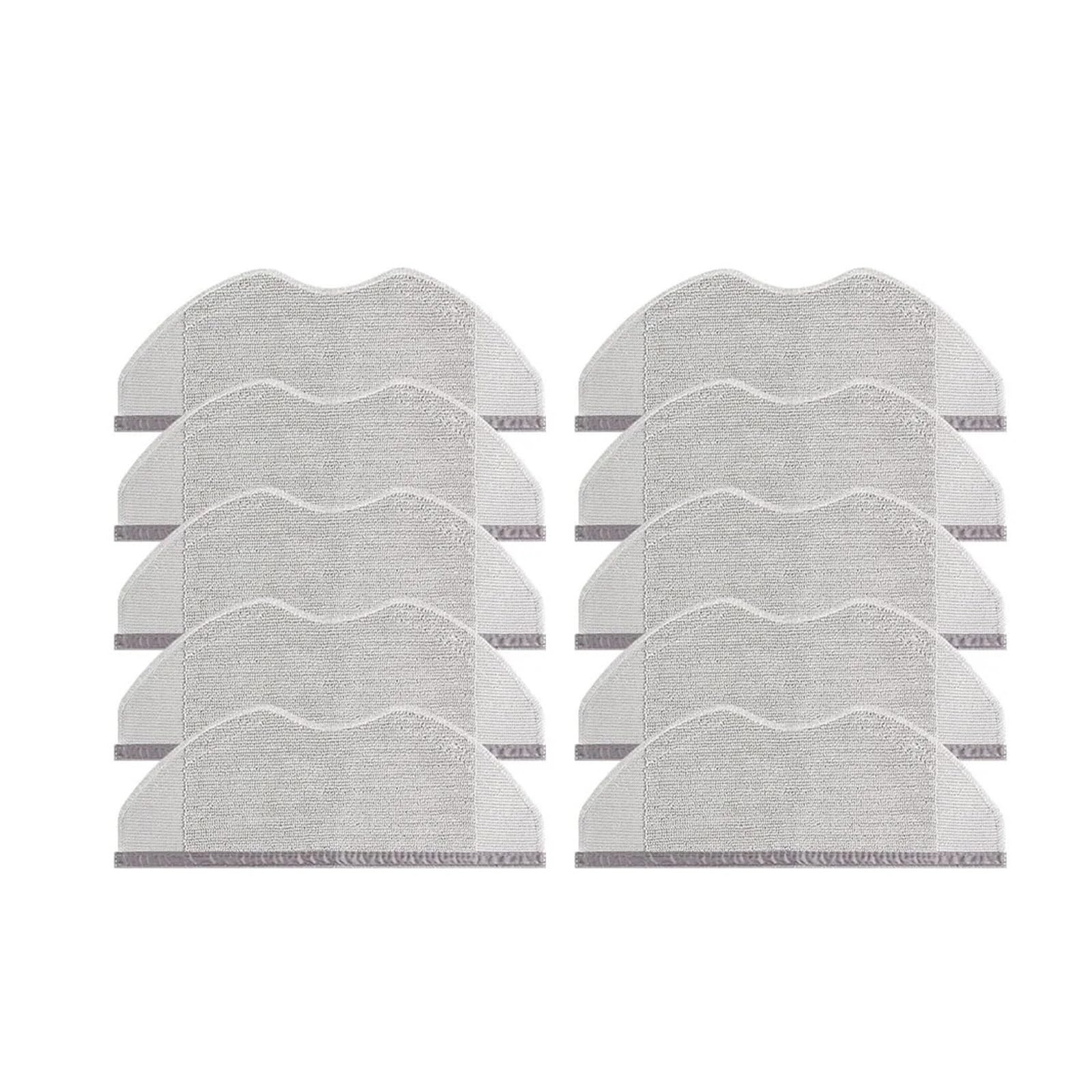 JWEINENL Replacement Mop Cloth ，Compatible for Xiaomi， S40 /OV81 /H40/ OV51 /S40C/ E101 Robot Vacuum Cleaner Accessories Washable Parts Kit(10pcs)