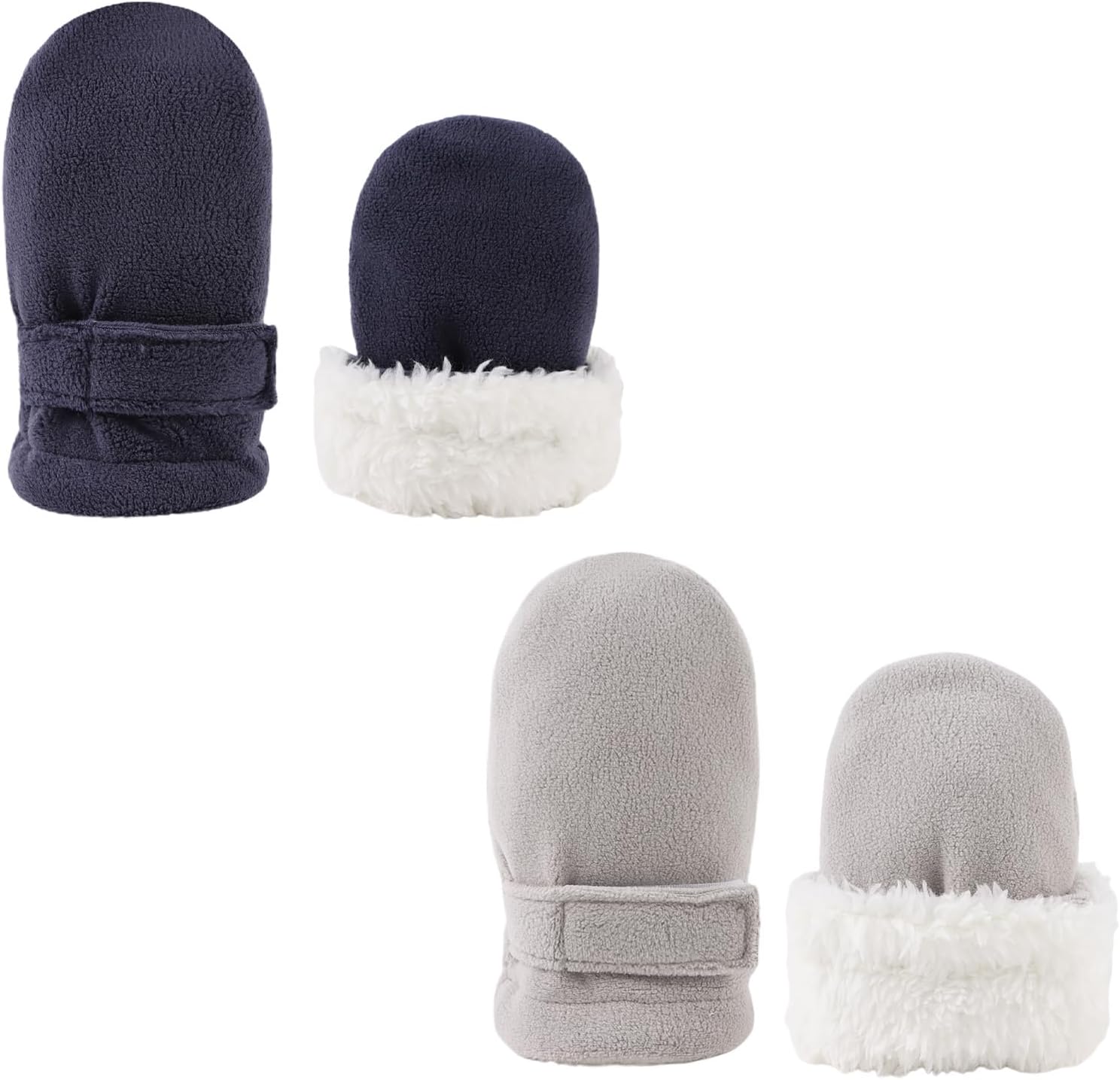 Newborn Baby Mittens Toddler Winter Warm Fleece Lined Gloves No Scratch Adjustable Mitten for Infant Boys Girls - Image 2