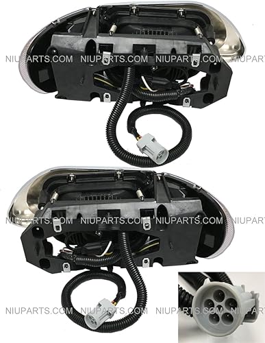 Miniatura 2 de NIUPARTS Faro delantero con reflector LED blanco y lámpara de esquina LED, lado del conductor y pasajero (se adapta a camiones International 9200