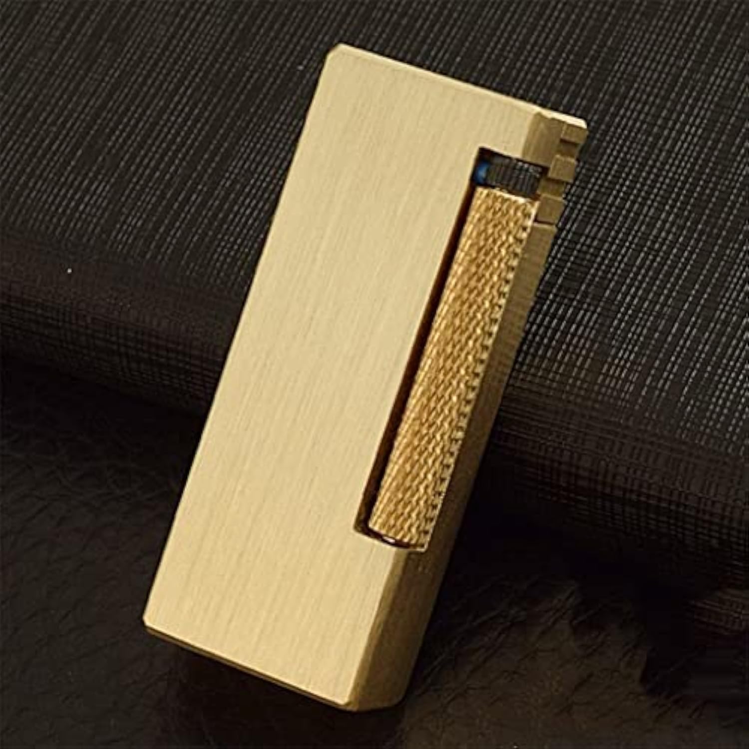 Vintage Trench Brass Lighter Retro Refillable Kerosene Lighter Side Pulley Grinding Wheel Free Ignition Lighter Unique Birthday Gift