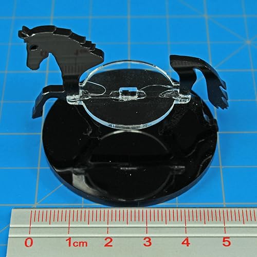 Miniatura 7 de LITKO Soporte de personaje de caballo  Juegos de rol  Compatible con DND Pathfinder  (base cuadrada de 2 pulgadas, marrón)