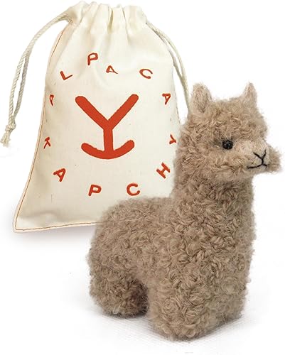 Felted Alpaca Ornament made 100% of Baby Alpaca Wool  Handcrafted Lifelike Animal Figure  Handmade Alpaca Decoration crafted by Peruvian Artisans 