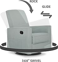 Vista 5 de Evolur Raleigh Basic Mecedora reclinable y balanceo