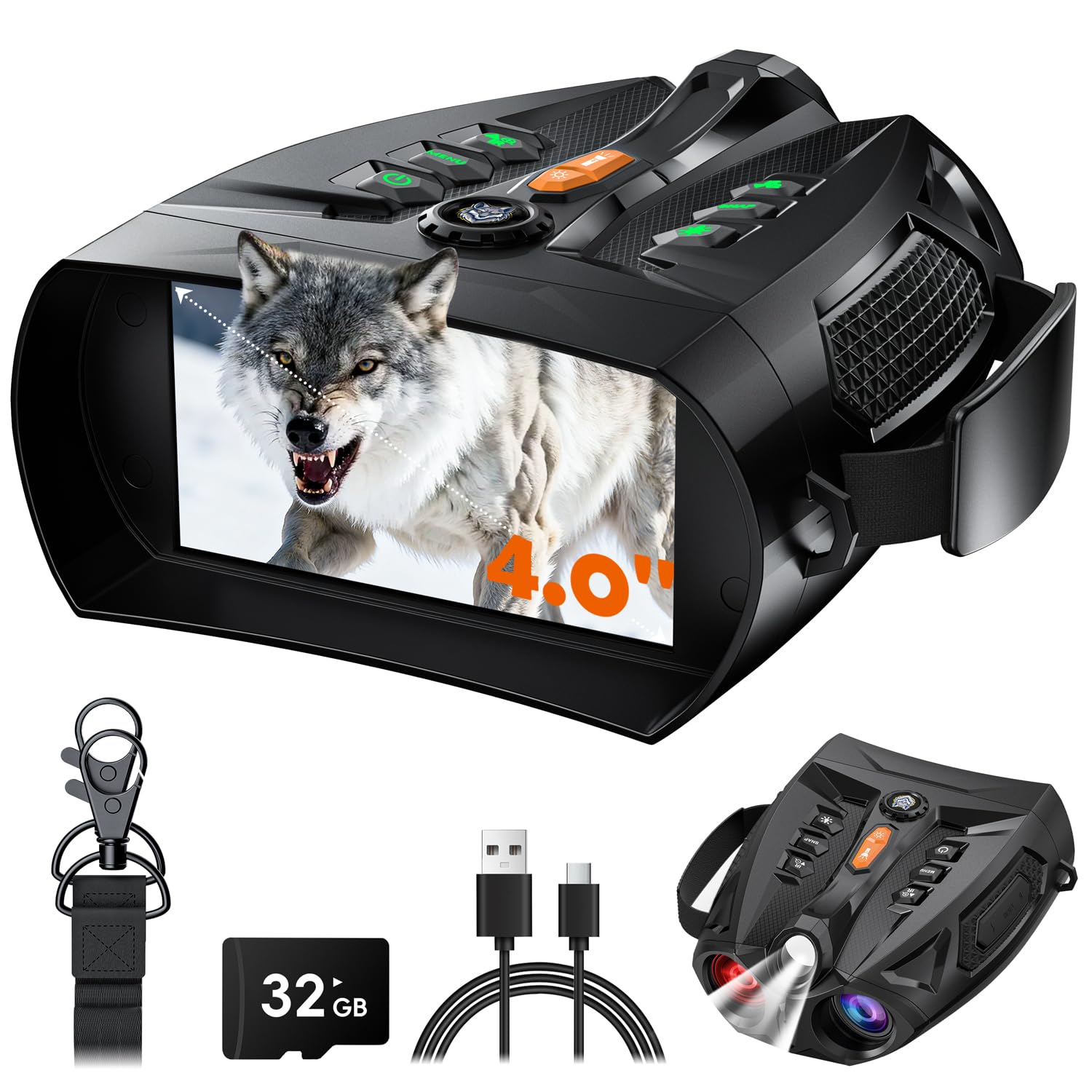 【即購入可】暗視スコープ Amazon | SKYBASIC 暗視スコープ -ナイトビジョンゴーグル 4K暗視