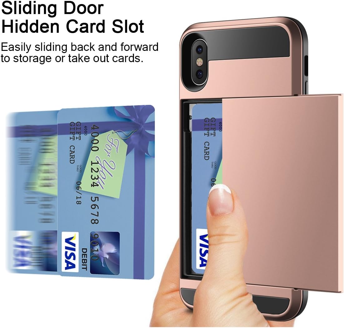 Vofolen for iPhone X Case iPhone Xs Wallet with Card Holder image 2