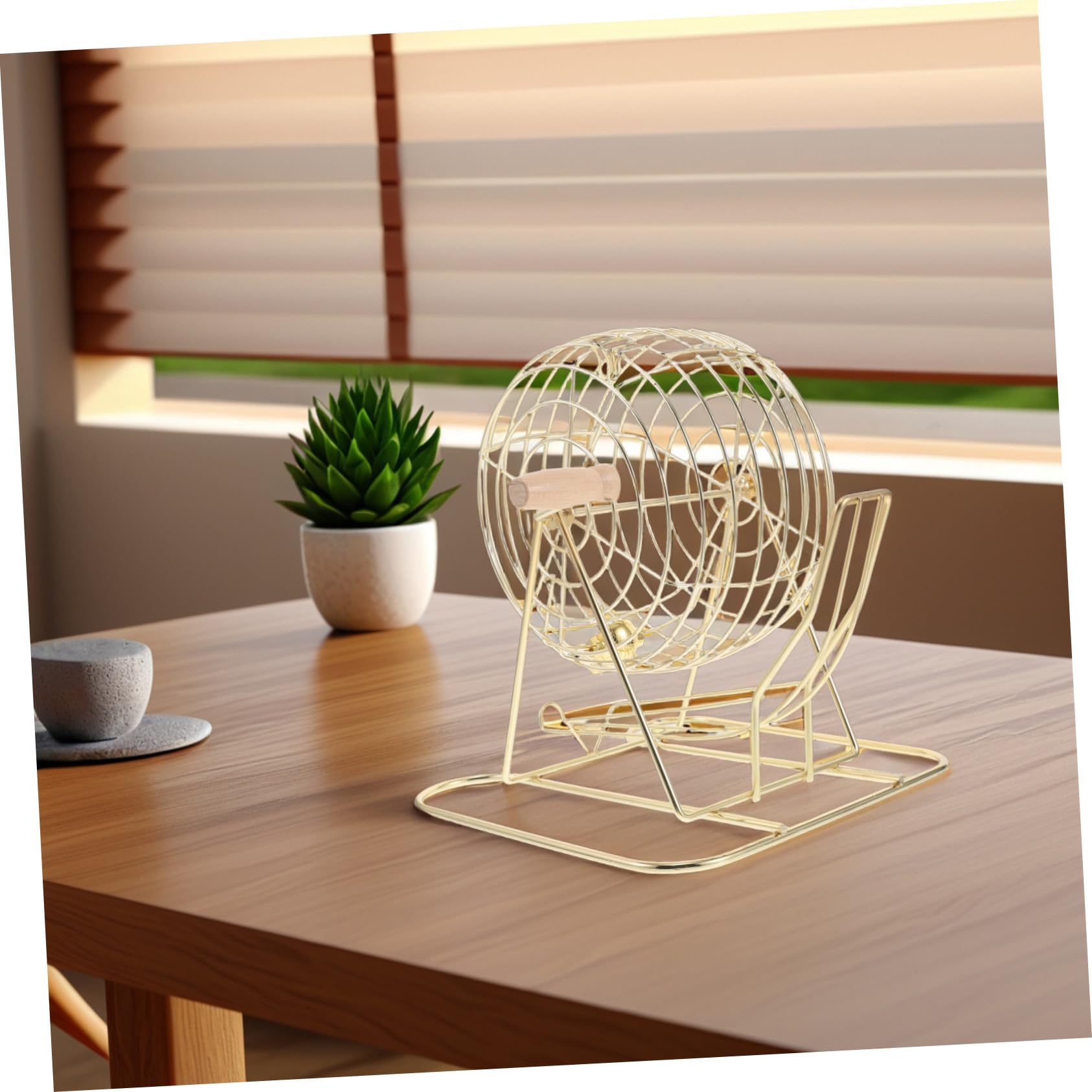 FRCOLOR Bolas Plegable para Madera Jaula Niños de Bingo y Hierro Equipo Portátil para Juegos de Mesa en Escuelas Hogares