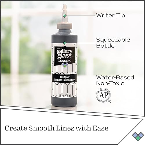 Miniatura 7 de Líquido simulado Gallery Glass de 8 onzas negro 16082