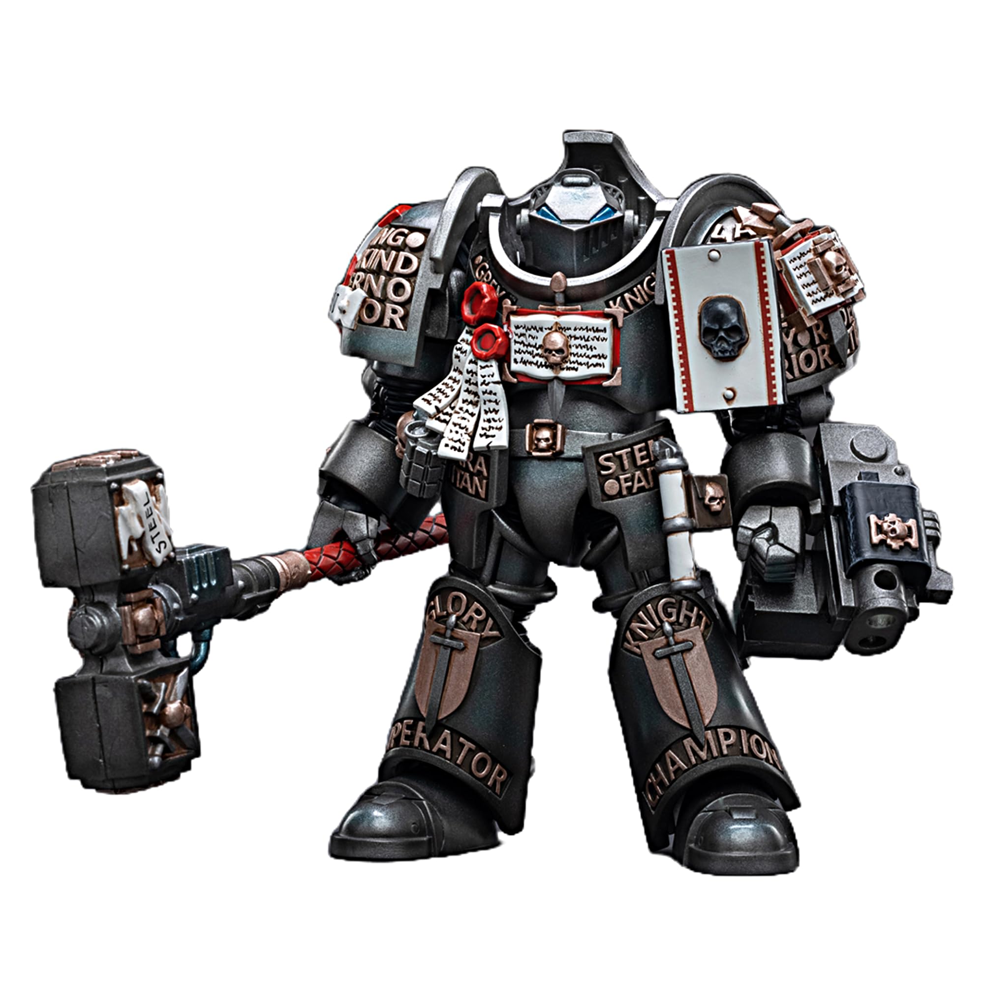 JOYTOY Warhammer 40K 1/18 Figurki akcji Szare Rycerze Terminator Caddon Vibova Model kolekcjonerski