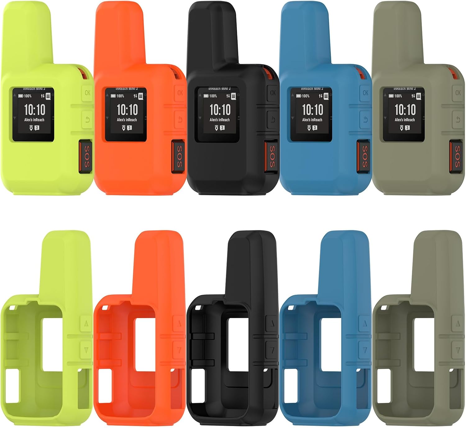 LOKEKE Compatible with Garmin inReach Mini 2 Protective Case Cover, Silicone Protective Case Cover Shell Compatible with Garmin inReach Mini 2(Black)