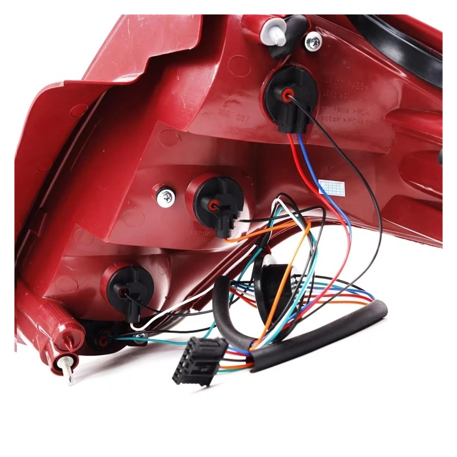 Luz Piloto Trasera Izquierda Para Citroen Para C4 Sedan 2006 2007 2008 2009 2010 2011 2012 Luz Trasera De Coche Conjunto Lámpara Freno Luces Traseras Con Bombillas(Left Side)
