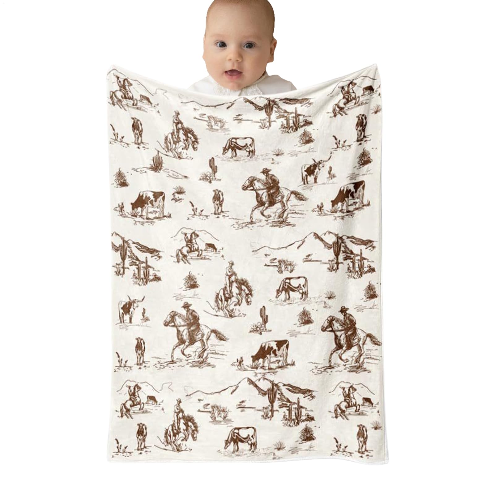 Cowboy Blanket Country Throw Blanket