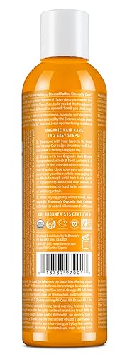 Miniatura 2 de Dr. Bronner's Fair Trade & Organic - Enjuague acondicionador para el cabello, naranja cítrica, 8 onzas