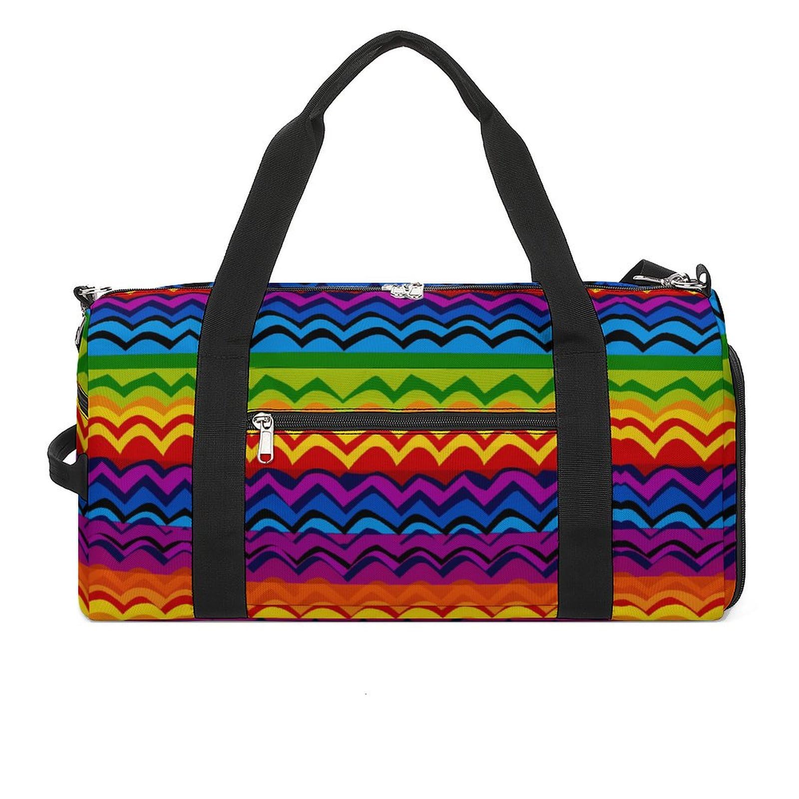 Turnbeutel Gay Pride Regenbogen Muster Turnbeutel für Damen Herren Rucksack Turnbeutel mit Schuhfach Wiederverwendbar Turnbeutel Mini Turnbeutel Gay Pride Regenbogen Muster One Size, Gay Pride