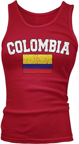 Camiseta sin mangas con bandera colombiana de Amdesco Junior, bandera de Colombia