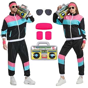 トップス SIIILON Flashback tracksuits Amazon.com: Fldy Boys Girls 80s 90s Tracksuit 3pcs