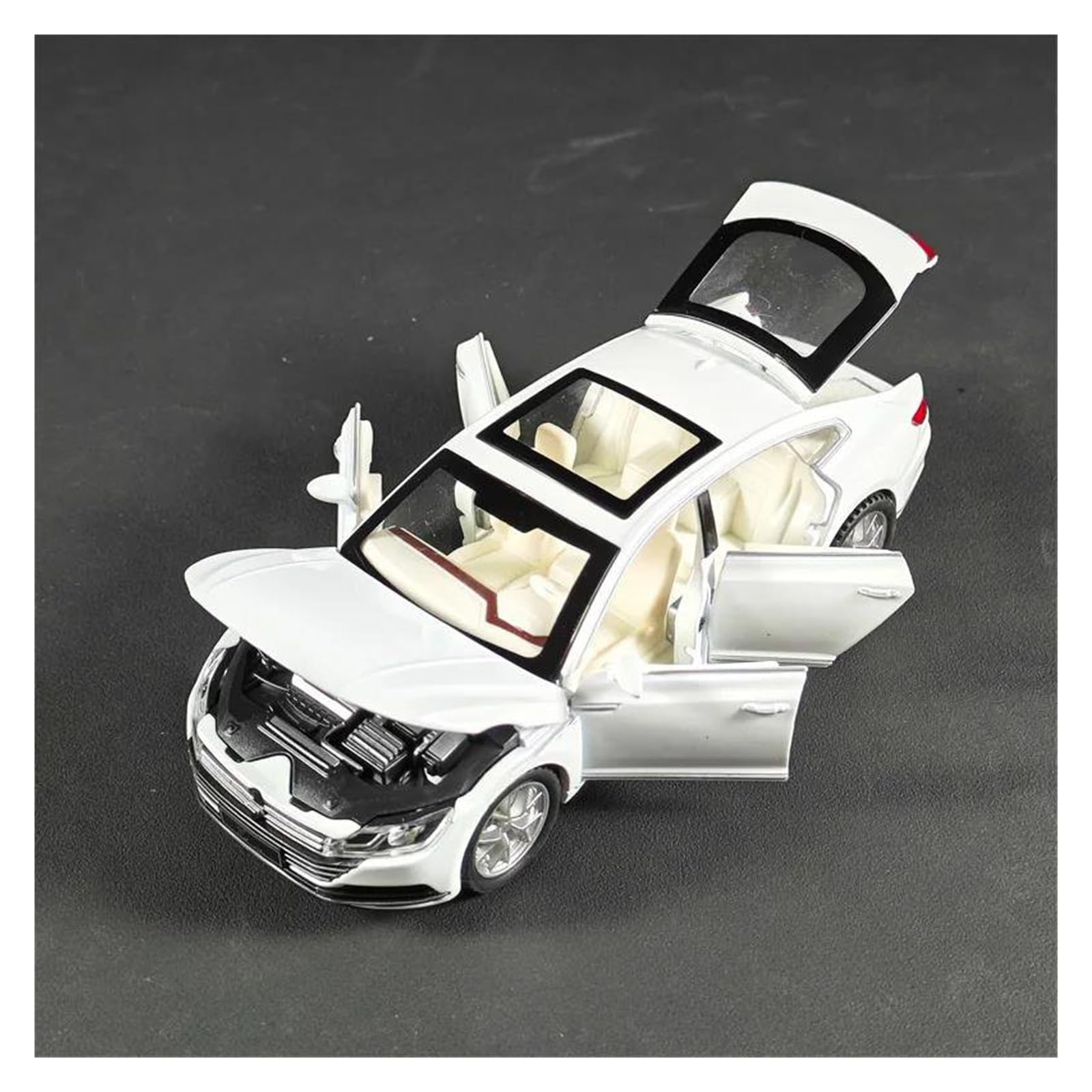 Modello Di Auto Per VW Per CC Modellino Auto | 1:32 Collezione Metallo Scala Modello(Nero)