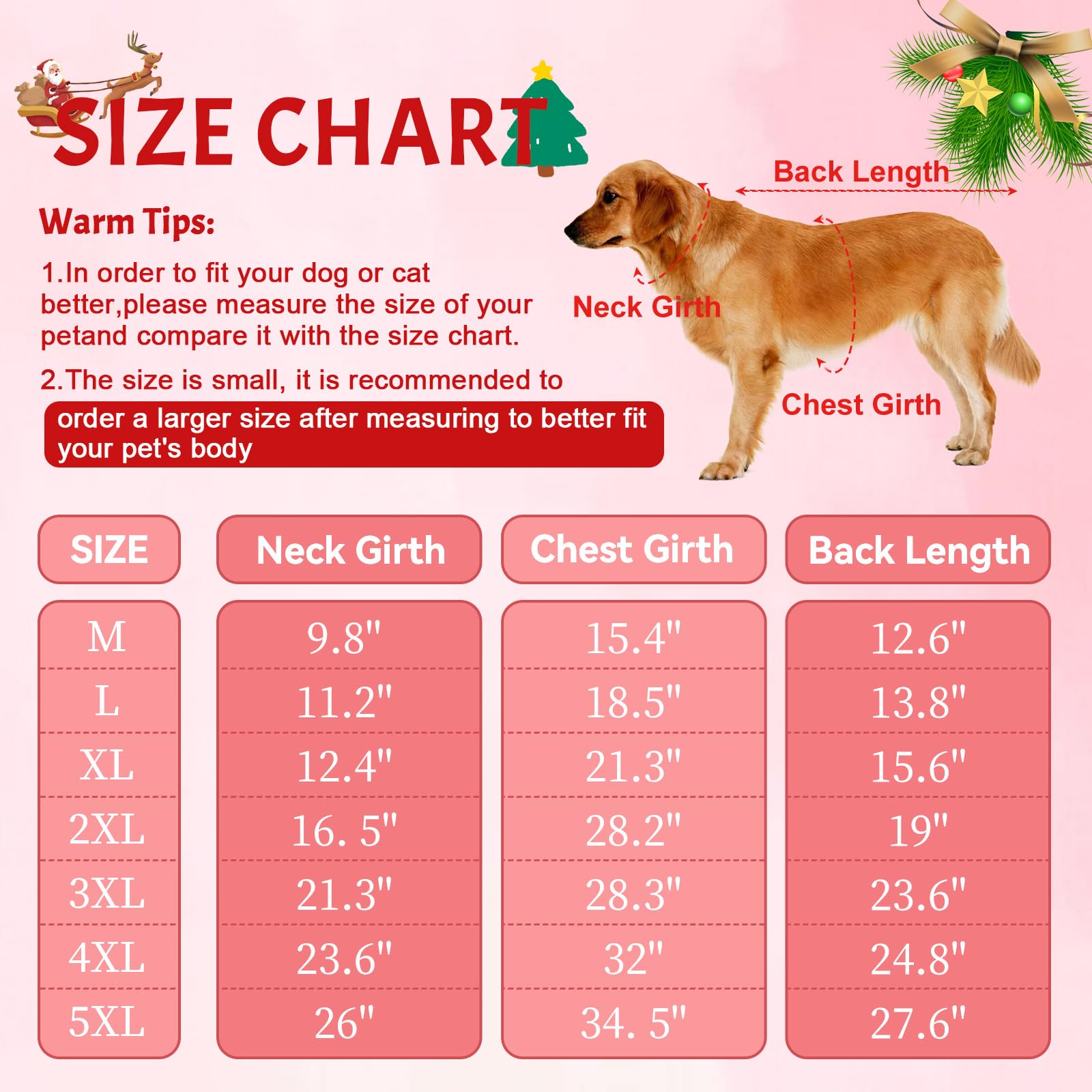 Traje de Navidad para perro con gorra, divertido traje de elfo para perro, ropa de Navidad para mascotas, fiesta de invierno, trajes cálidos (rosa, M)