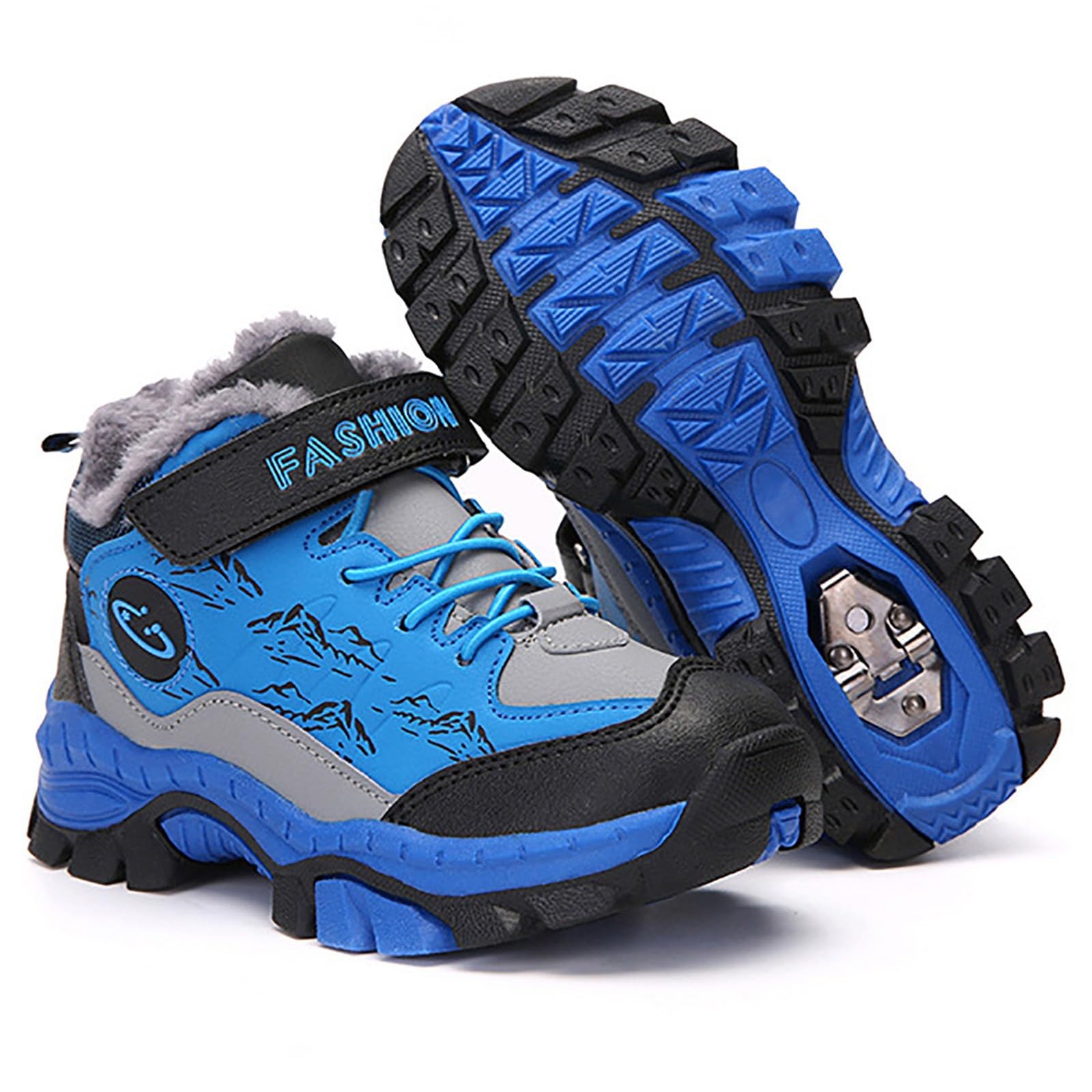 Ragazzi Scarpe per Bambini Stivali da Equitazione per Ragazzi e Ragazze Autunnali Invernali Scarpe Invernali Allaperto Antiscivolo Boots Leggero Antiscivolo Chaussures Enfant pour École et Loisirs