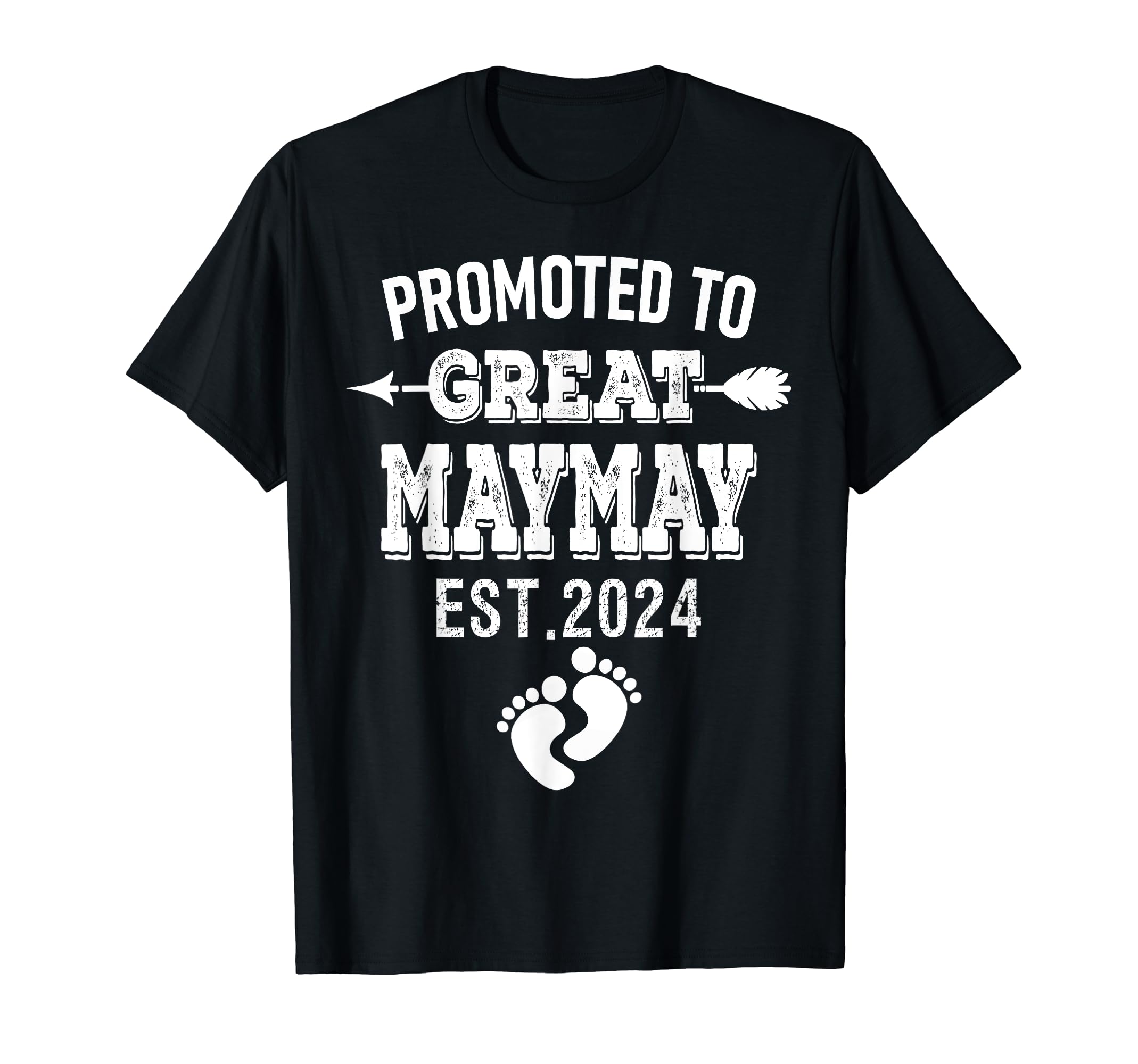 Promoted To MAYMAY Est.2024 New Baby ShowerPregnancy T-Shirt