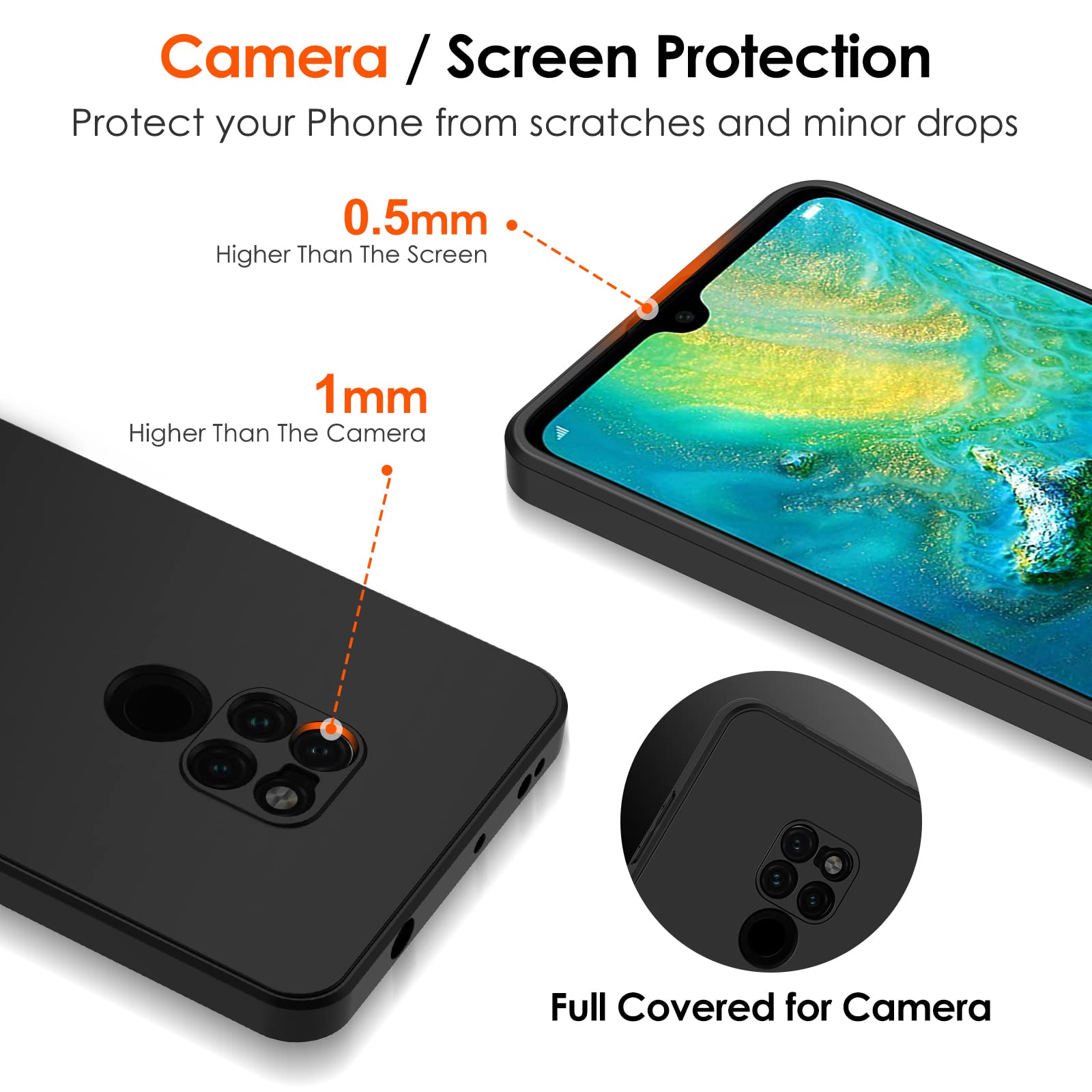 Funda De Teléfono De Cuero PU Para Huawei Mate 20 Pro Funda Abatible