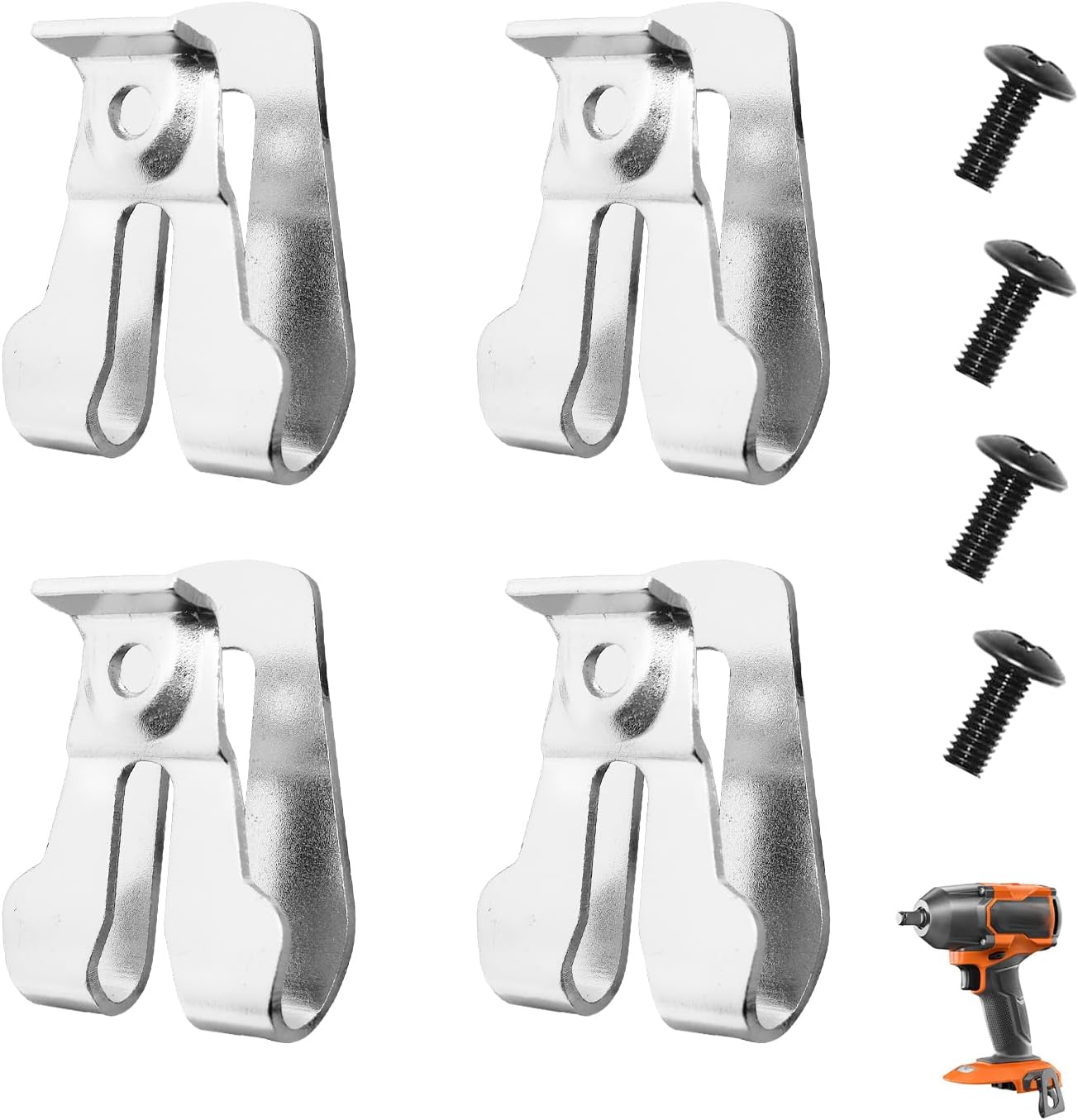 4pcs 633586002 636181001 Belt Hook with screw For Ryobi and Ridgid 18 volt tools