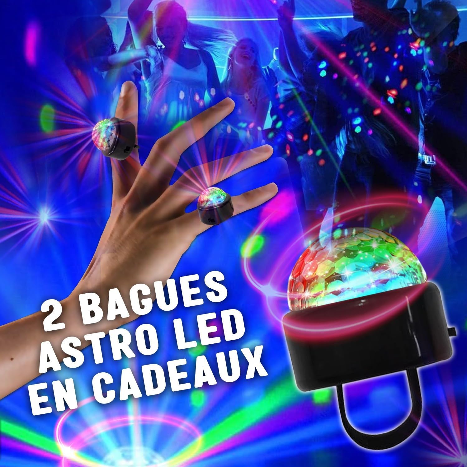 Tour de Son Finition 100W Bois avec Lecteur CD, Bluetooth, FM et USB, Télécommande, Colonne, Jeux lumières Bagues LED en Cadeaux