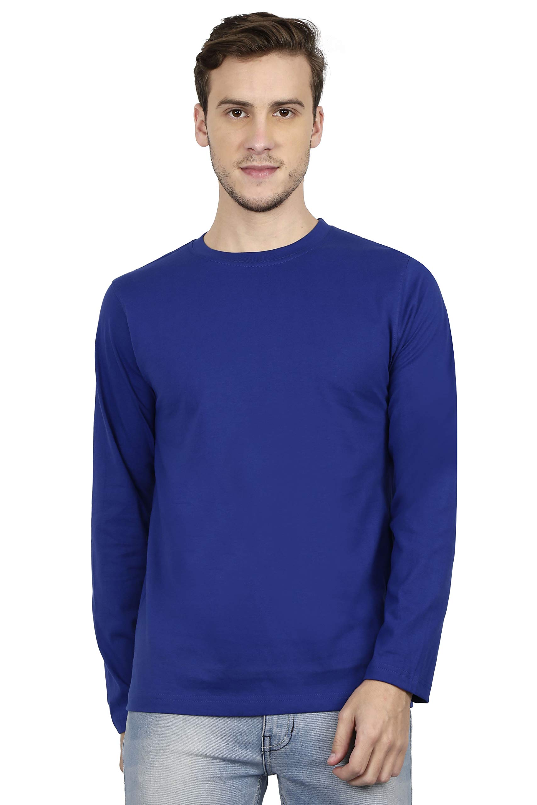 RSO OutfitsMen's Cotton Full Sleeves Plain T-Shirt