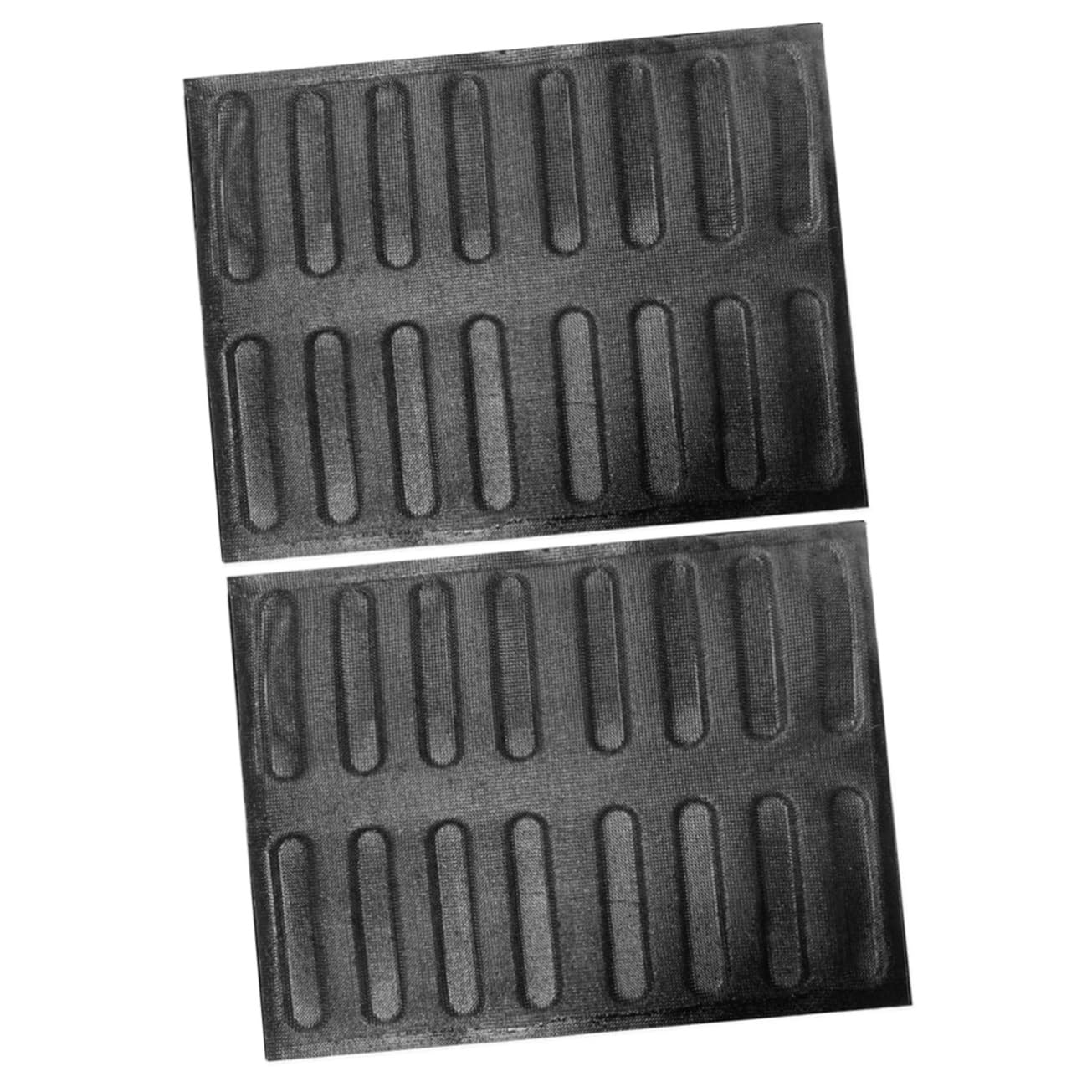 OUNONA 2pcs Kitchen Bread Pan Multi Function Mold for Breathable Baking for Hot Dog Bread and French Baguettes Non Stick and Flexible Design for All Standard Ovens