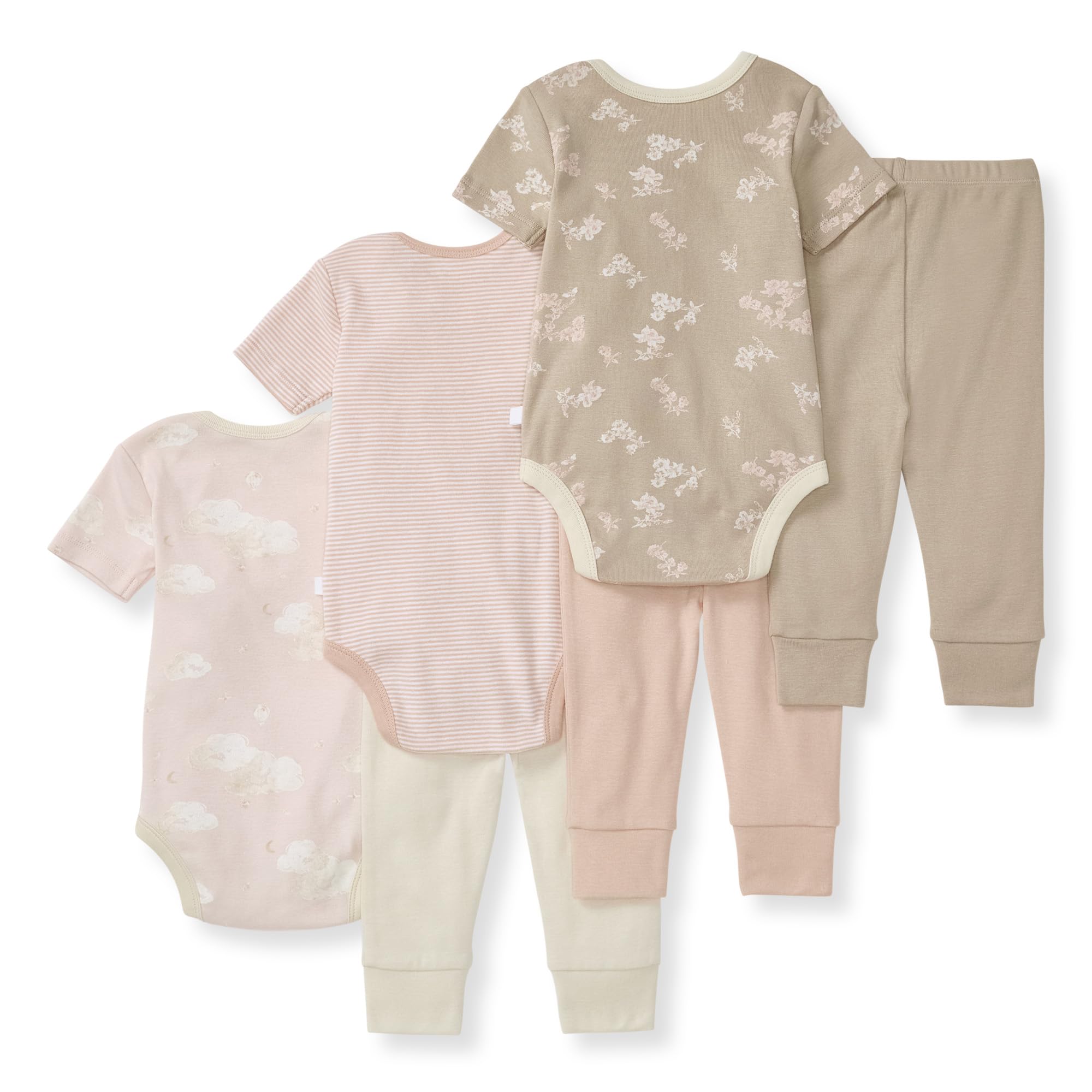 Burt's Bees Baby Babys, Jungen Bodysuit And Pant Set, 100% Organic Cotton Infant Outfit Baby- und Kleinkind-Erstausstattungs-Set
