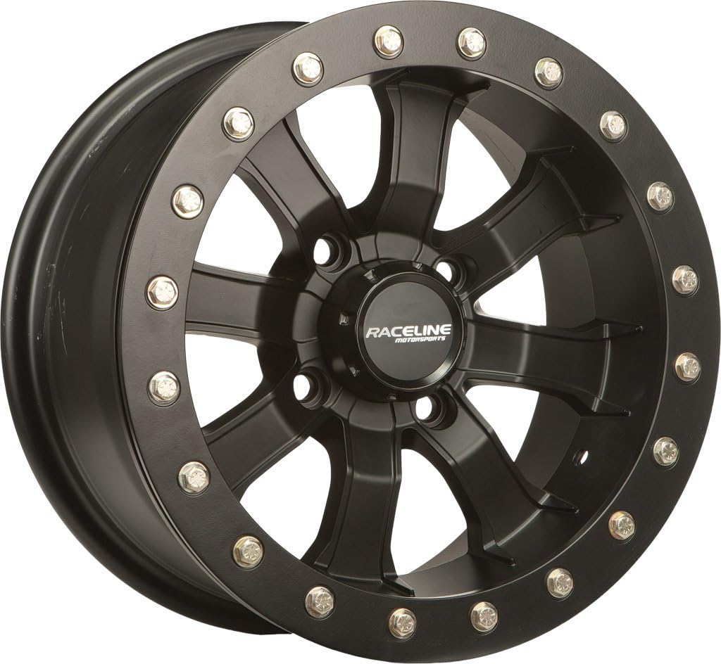 Raceline Mamba Beadlock ATV Wheel - Black [14x7] 4/115 (5+2)