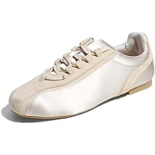 FEVERSOLE Women's Fashion Cushion Padded Ballet Flats Comfort Casual Soft Fabric Ballerina Sneaker