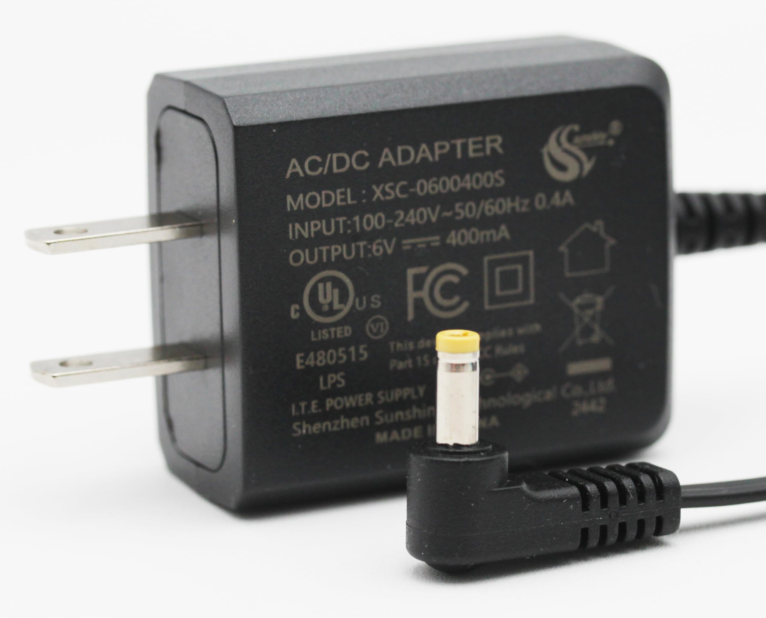 RocketBus Switching AC Power Supply Adapter 6V DC Cord for AT&T Vtech S005IU0600040 6.0V 400mA Cordless Phone System